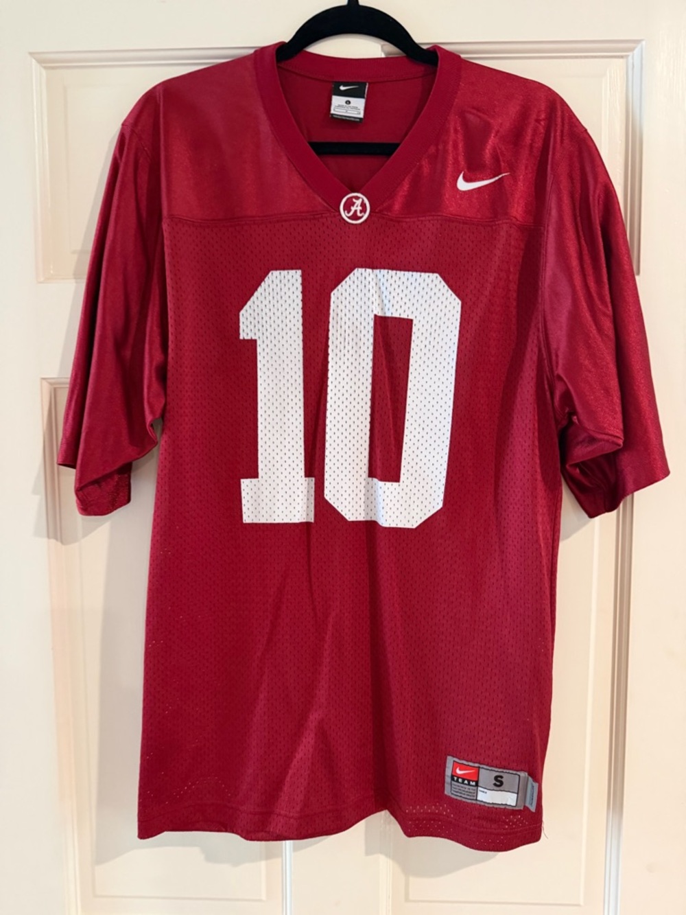 Alabama Nike Red Football Jersey #10